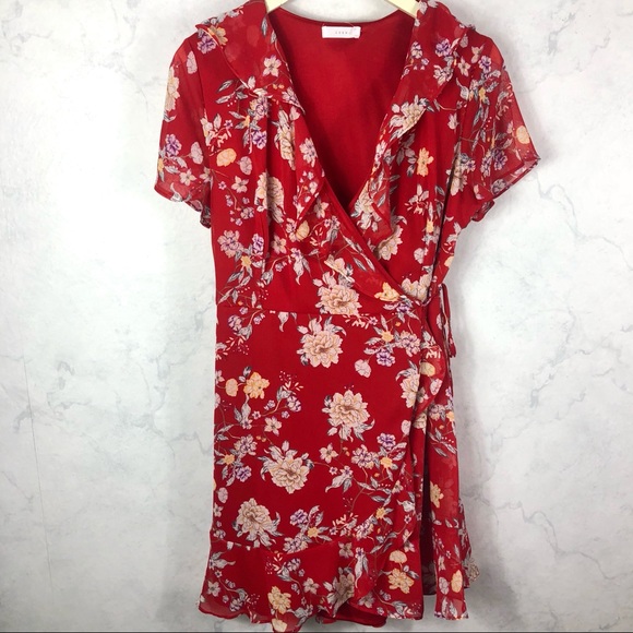 Lush Dresses & Skirts - [Lush] Floral Printed Wrap Dress